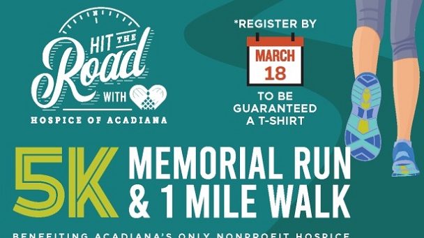 Hit The Road With Hospice Of Acadiana 5k – Register Now